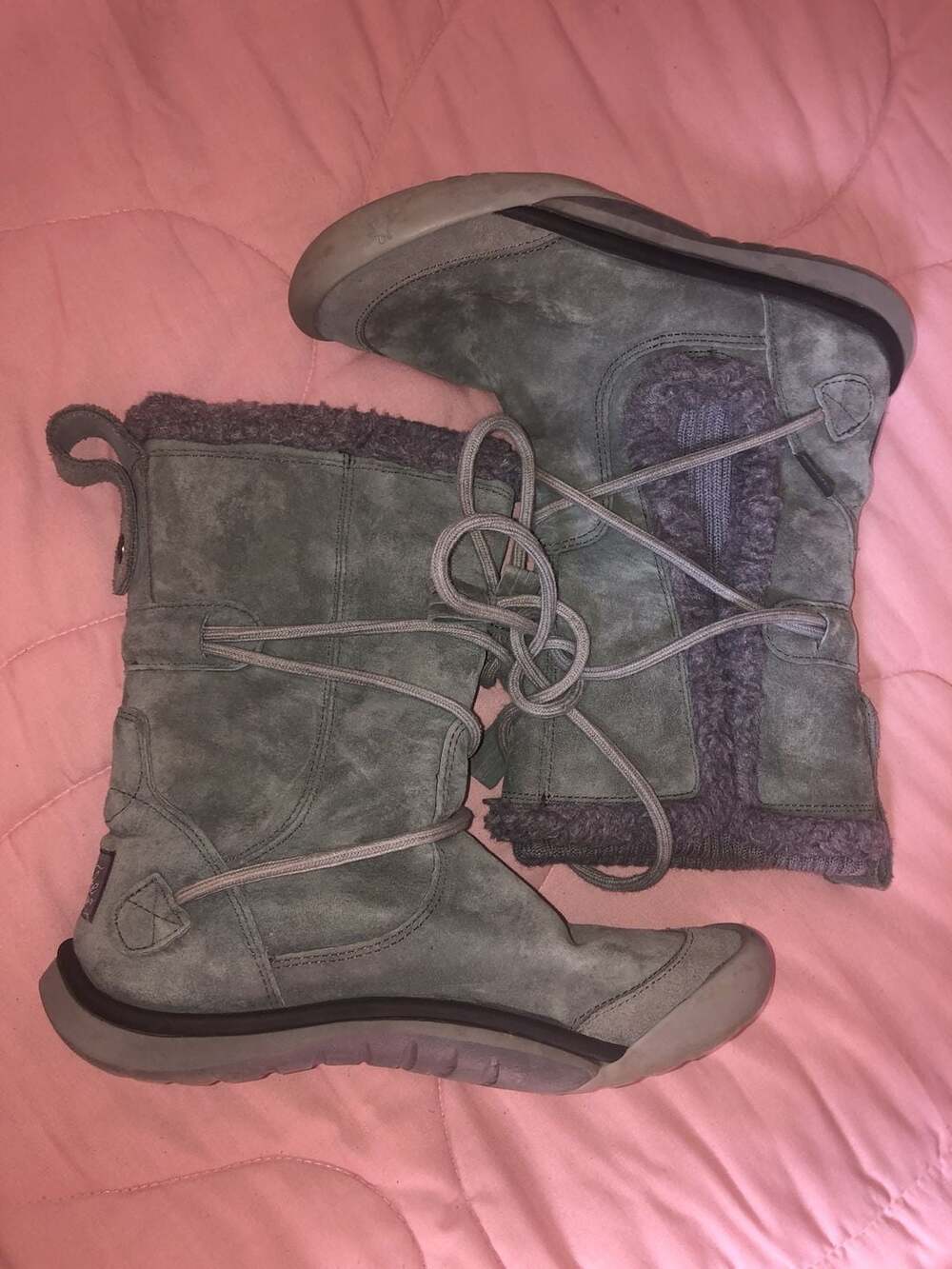 Cushe IT Boot Cuff WP Women's Gray Suede Waterproof Boots